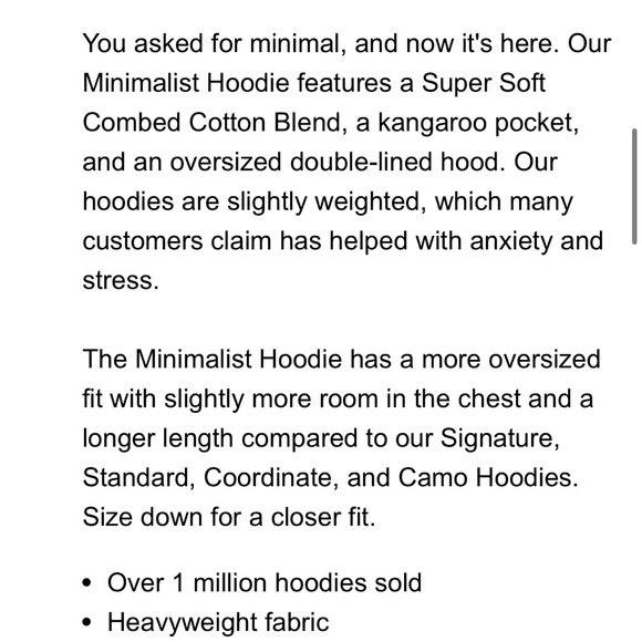 Comfrt Minimalist Hoodie - Picture 9 of 9